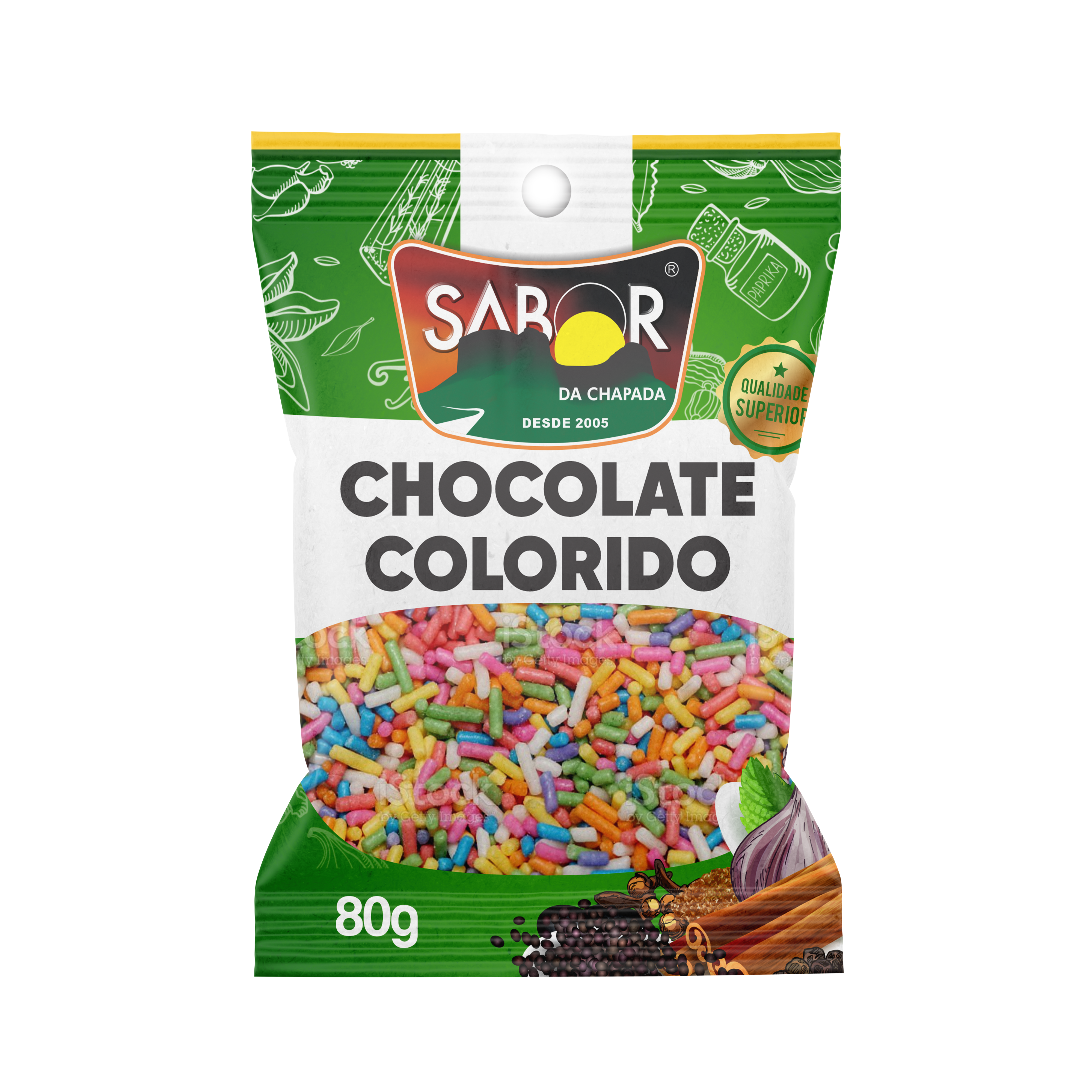 CHOCOLATE COLORIDO 80 G