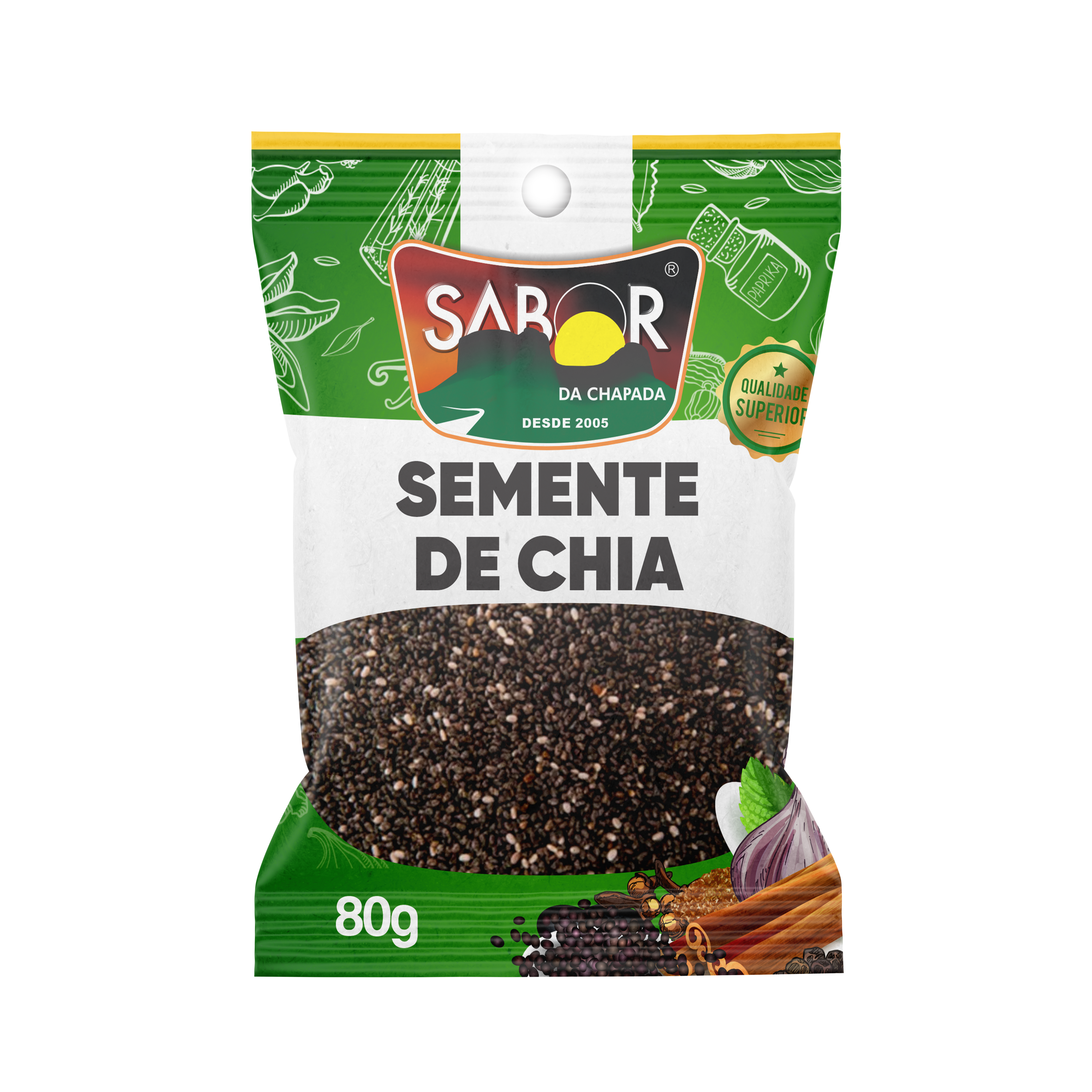 SEMENTE DE CHIA 80 G 